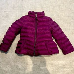 Authentic Burberry girls size 4 year, peplum down jacket. like new condition.